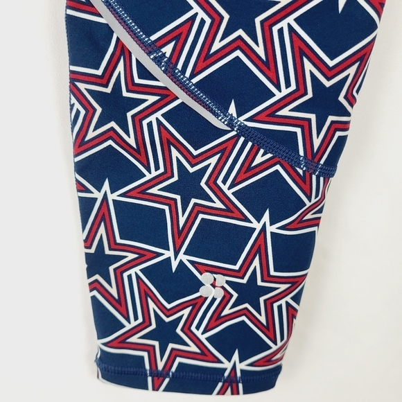 Sweaty Betty The Power Star Leggings Red & Navy‎ Blue Size Small High Waisted - Picture 6 of 11